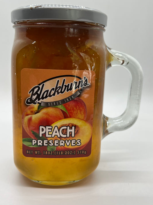 Blackburn's Peach Preserves 18oz